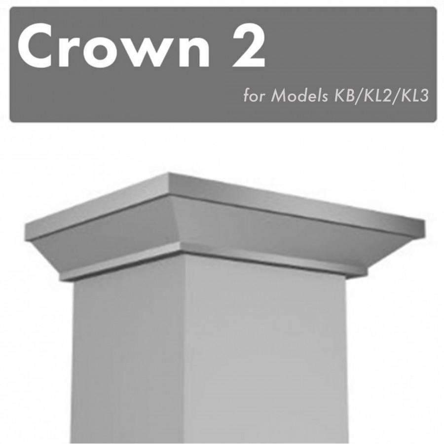 ZLINE Crown Molding #2 for Wall Range Hoods (CM2-KB/KL2/KL3)