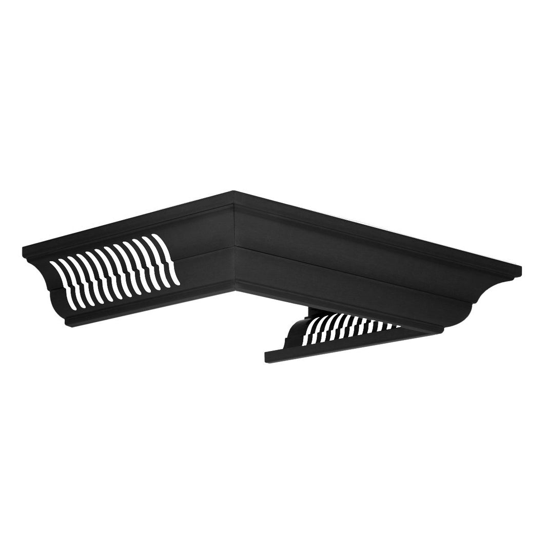 ZLINE Crown Molding In Black Stainless Steel With Built-In Bluetooth Speakers (CM6-BT-BSKBN)