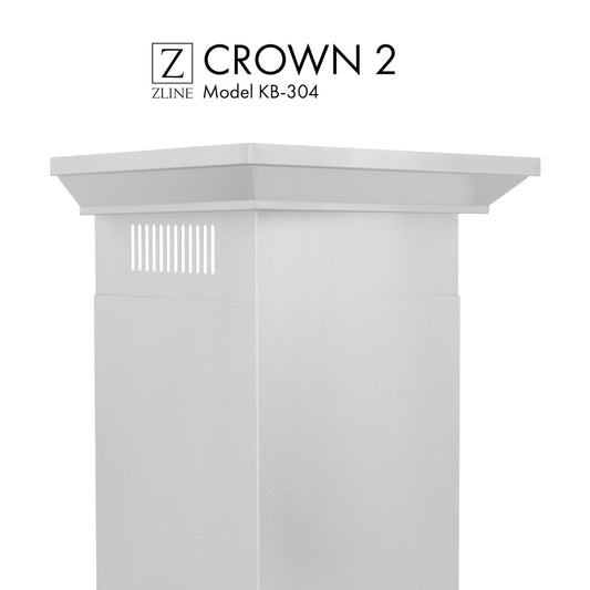 ZLINE Crown Molding Profile 2 for Wall Mount Range Hood (CM2-KB-304)