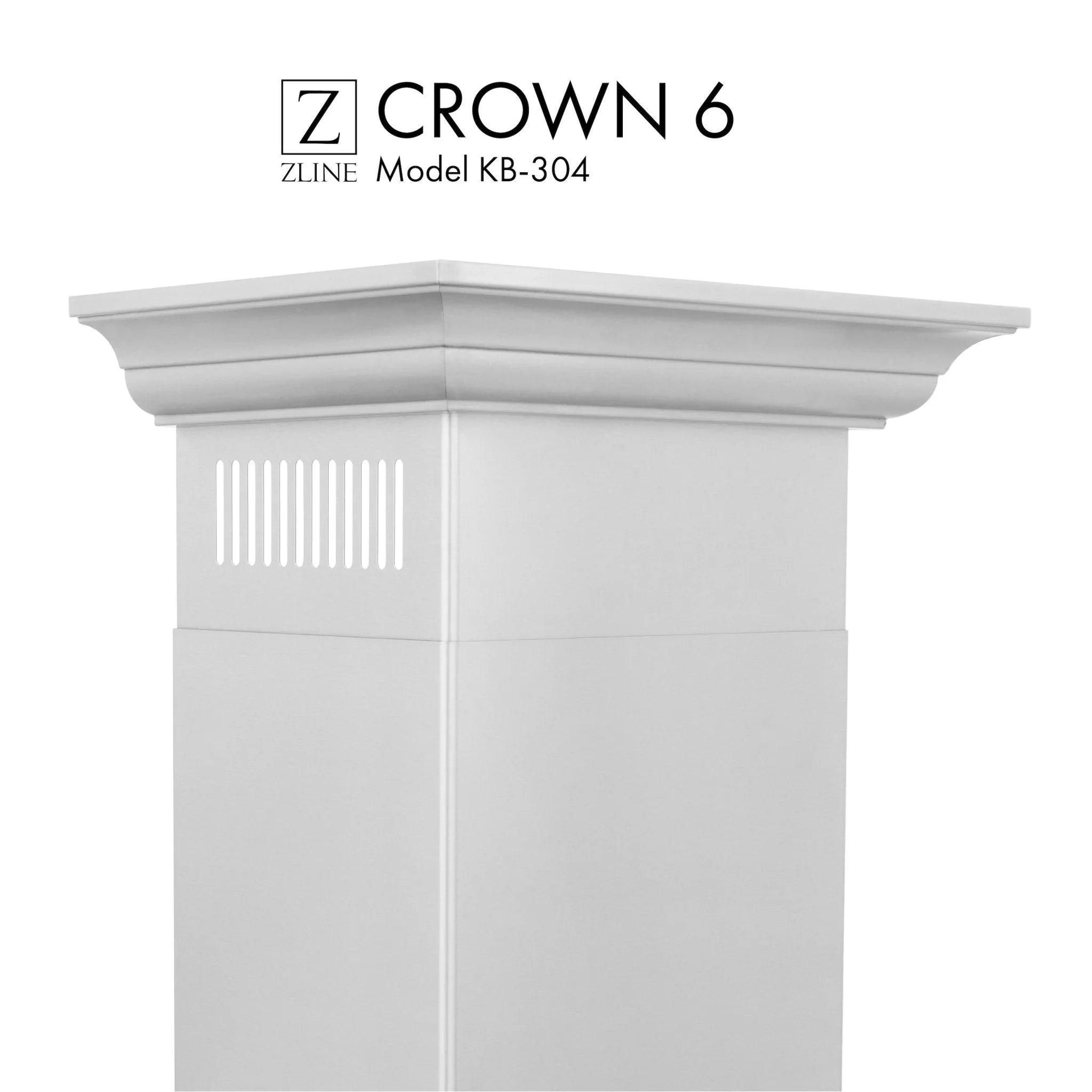 ZLINE Crown Molding Profile 6 for Wall Mount Range Hood (CM6-KB-304)