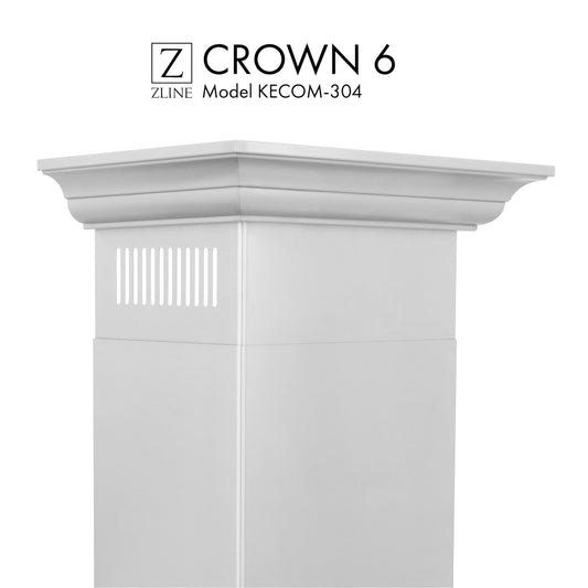 ZLINE Crown Molding Profile 6 for Wall Mount Range Hood (CM6-KECOM-304)