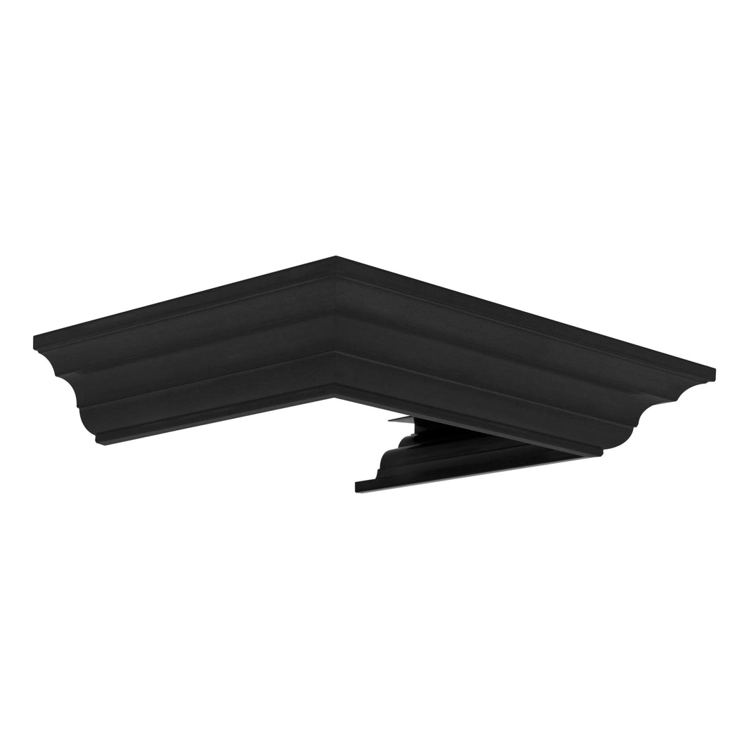 ZLINE Crown Molding Profile 6 For Wall Mount Range Hood in Black Stainless Steel (CM6-BS655N)