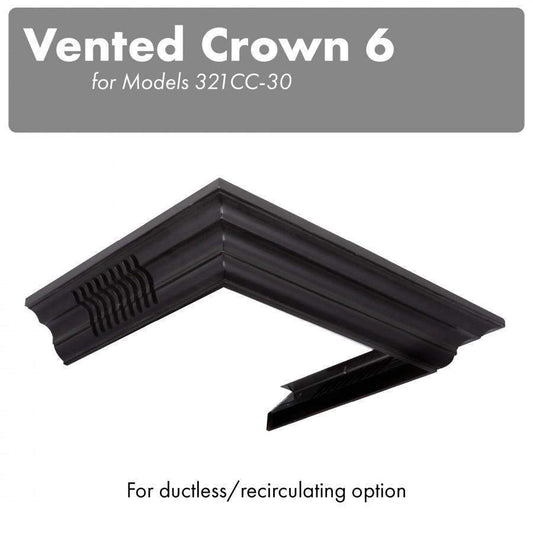 ZLINE Vented Crown Molding for Wall Mount Range Hood (CM6V-300C)