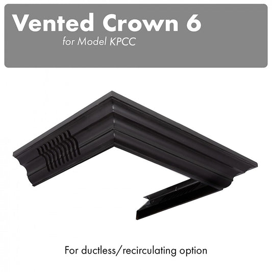 ZLINE Vented Crown Molding Profile 6 For Wall Mount Range Hood (CM6V-KPCC)