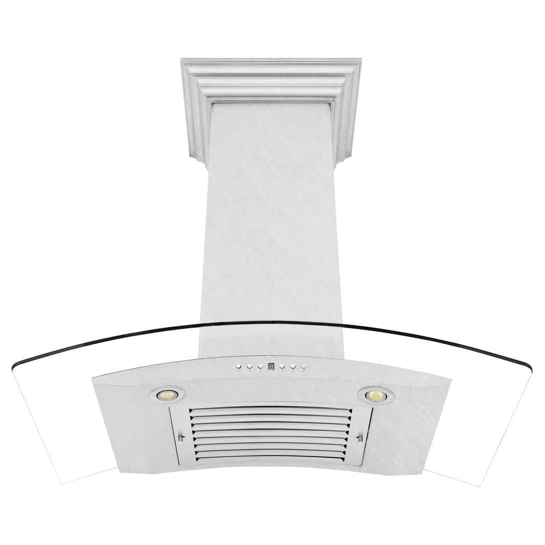 ZLINE 48-Inch Wall Mount Range Hood in DuraSnow Stainless Steel & Glass (8KN4S-48)