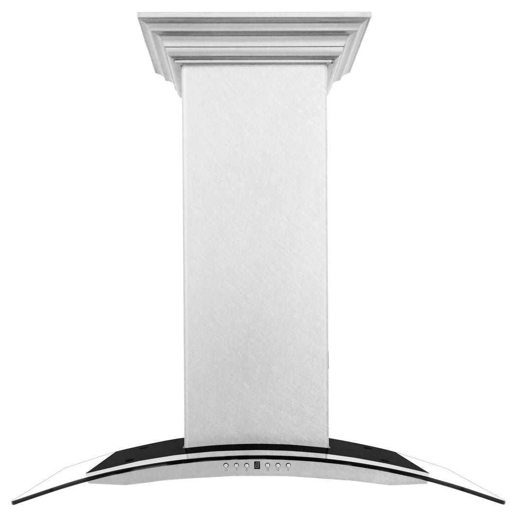 ZLINE 48-Inch Wall Mount Range Hood in DuraSnow Stainless Steel & Glass (8KN4S-48)